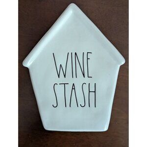 Rae Dunn Artisan Collection Ceramic "Wine Stash" House Shaped Bank By Magenta Ho